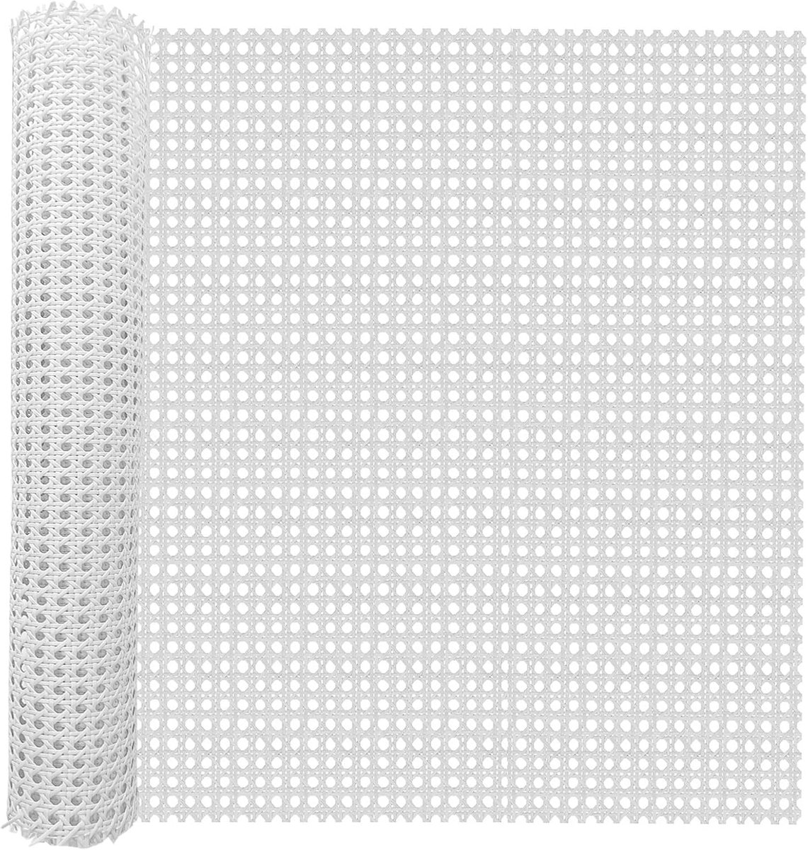 selliner 24 Inch x 6.6 Voet Witte Rotan Roll - ShopVlot