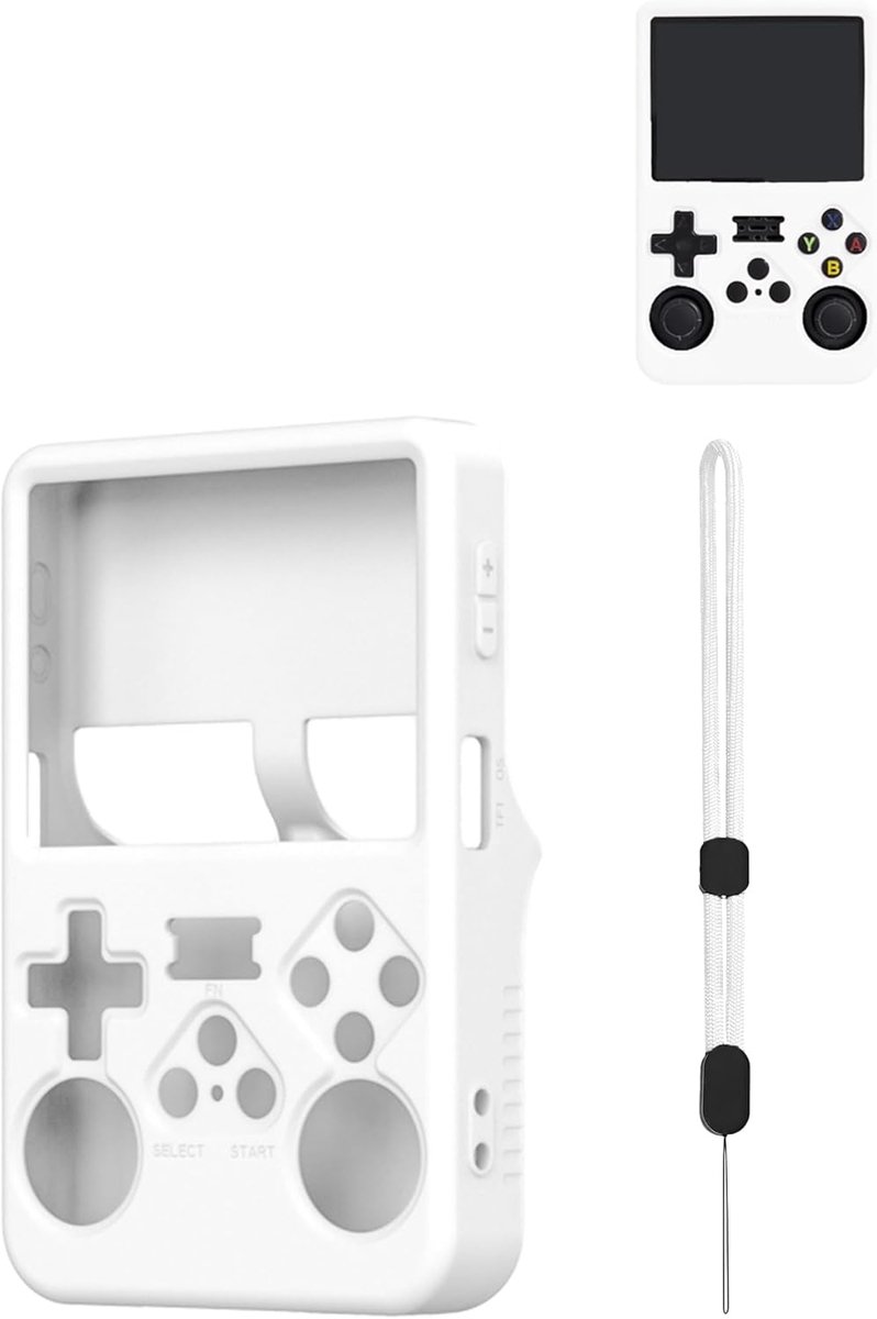 Protective Case for R36S Retro Handheld Game Console, Silicone Compatible with R36S with Lanyard Cover, Dustproof - ShopVlot