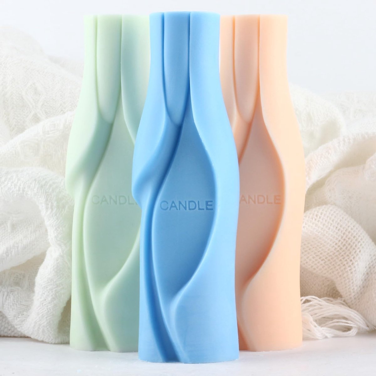 XIAOSHUI Bottle Candle Shape Flower Bottle Shape Flower Vase Candle Shapes Flower Vase Silicone Shape Stub Candles - ShopVlot