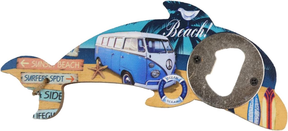 Beer opener - Bottle opener - Dolphin beach - opener - beer opener - Bottle opener - bar decoration - Decoration - ShopVlot