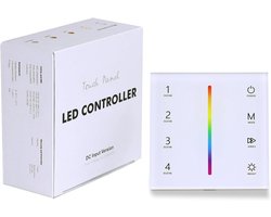 JOYLIT RGB LED Controller 12-24V 3 Channel x 4A/CH, 2.4GHz RF Wireless Wall Touch Panel LED Controller for RGB LED - ShopVlot