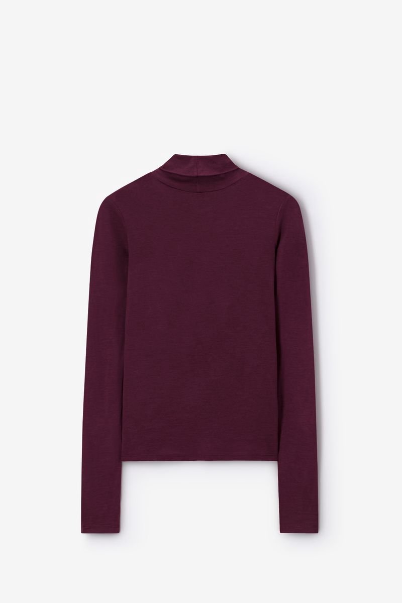 Sissy-Boy - Donkerrode wollen turtleneck top
