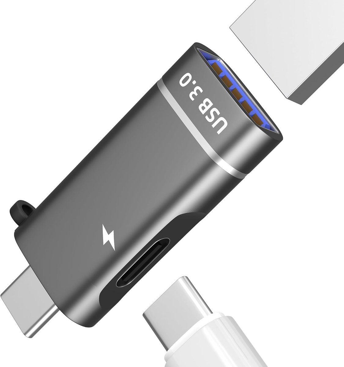 Adapter USB-C naar USB OTG-kabel Splitter Socket voor iPhone 17 16 15 Pro Max voor Apple voor iPad Compatibel met - ShopVlot