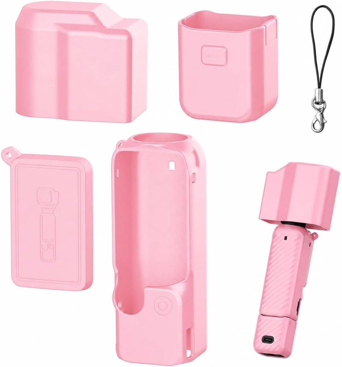 Voor Pocket4, accessoires: zachte siliconen beschermhoes, krasbestendige combo, complete beschermingsset - ShopVlot
