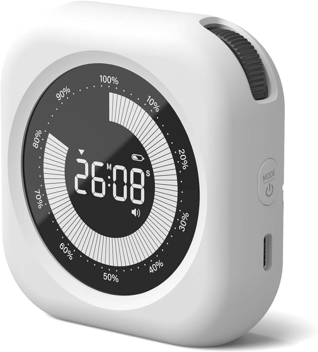 XREXS Visual Timer with White Progress Bar, for Kids and Adults, Countdown Function, Adjustable Volume and Brightness - ShopVlot