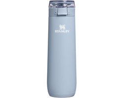 STANLEY Flowstate Spring Bottle 0.59L (Blue Dream Stone) – Lekvrije RVS Waterfles met Draagriem & Flip-Top Lock – Dubbelwandig Geïsoleerd – BPA Vrij