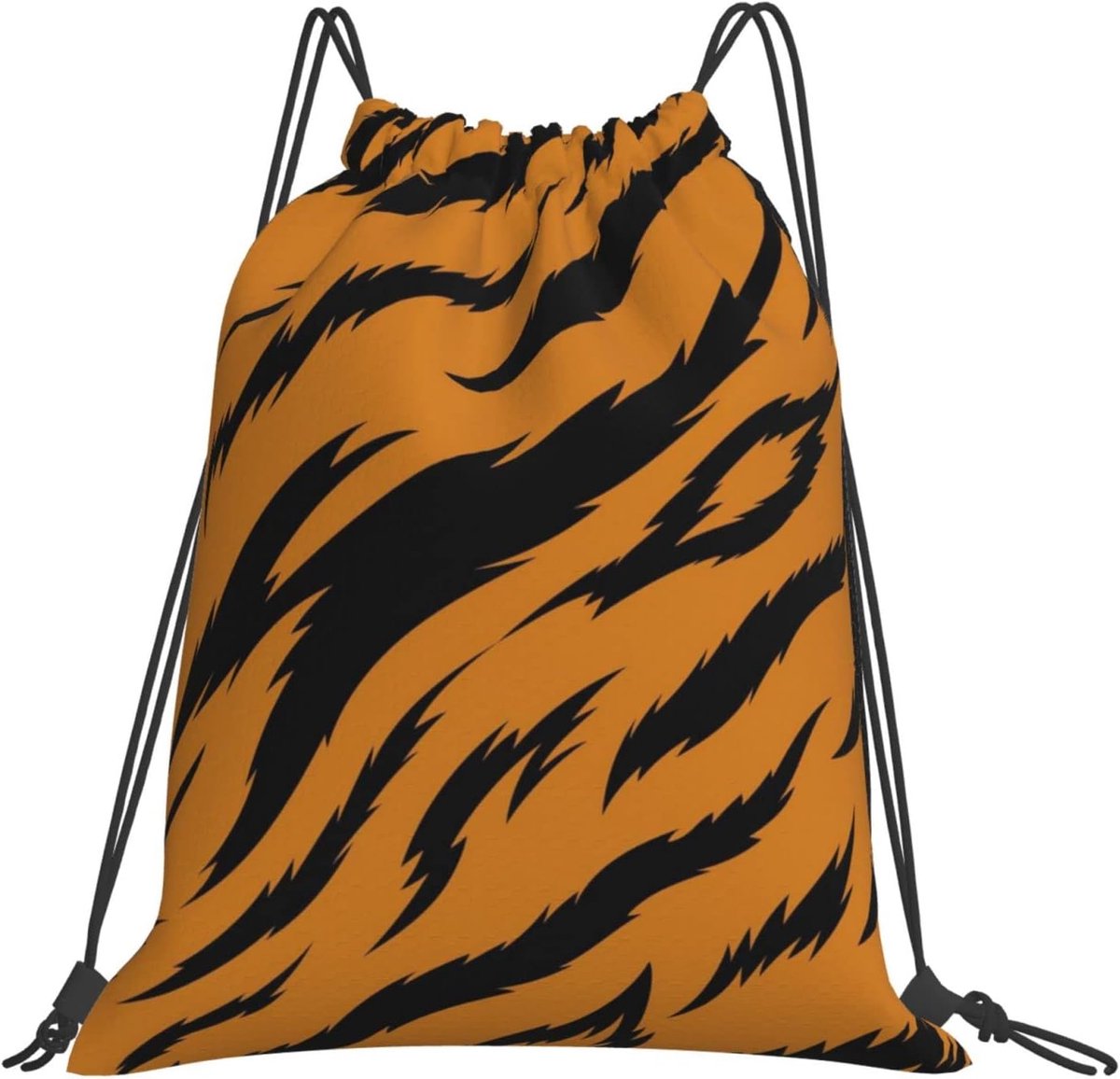 Tiger Drawstring Backpack Print Drawstring Pockets Sports Gym Bag for Women Men Backpacks Swimming Bag for Beach - ShopVlot
