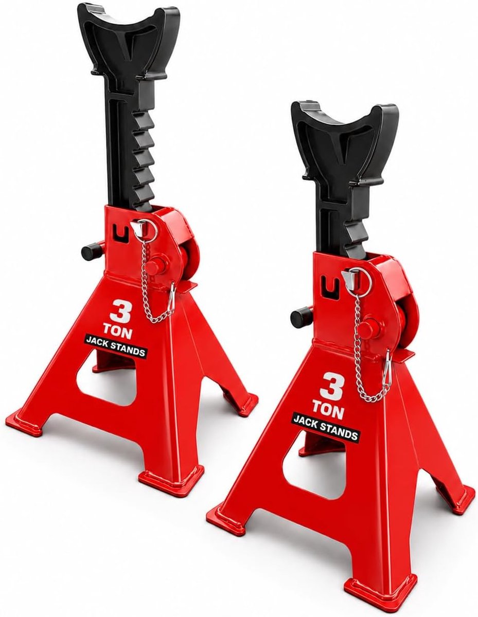 Support Struts, 3T, with Fuse, Jack, Standard, Model Selection, Jack, Workshop Stand, Professional Tyre Change - ShopVlot
