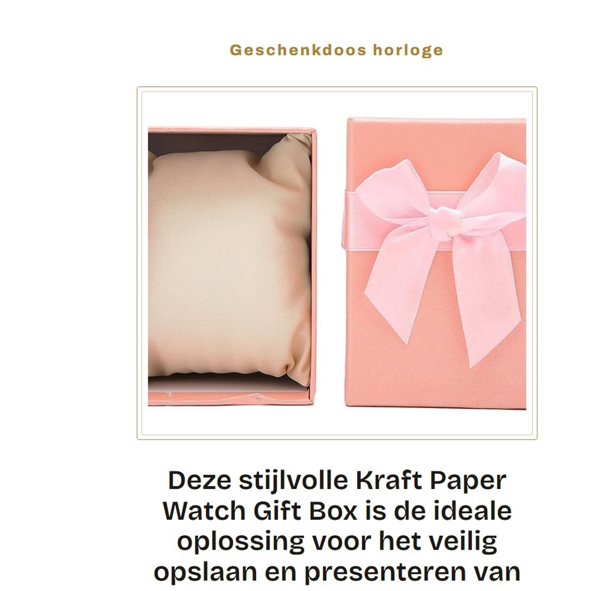 Dailygoods- Horlogedoos Luxe - Horlogebox - Horloge Opbergdoos - Horloge Doos Winder - Horloge Opbergdoos Heren - Inclusief Horloge Kussen - Horlogeopbergdoos