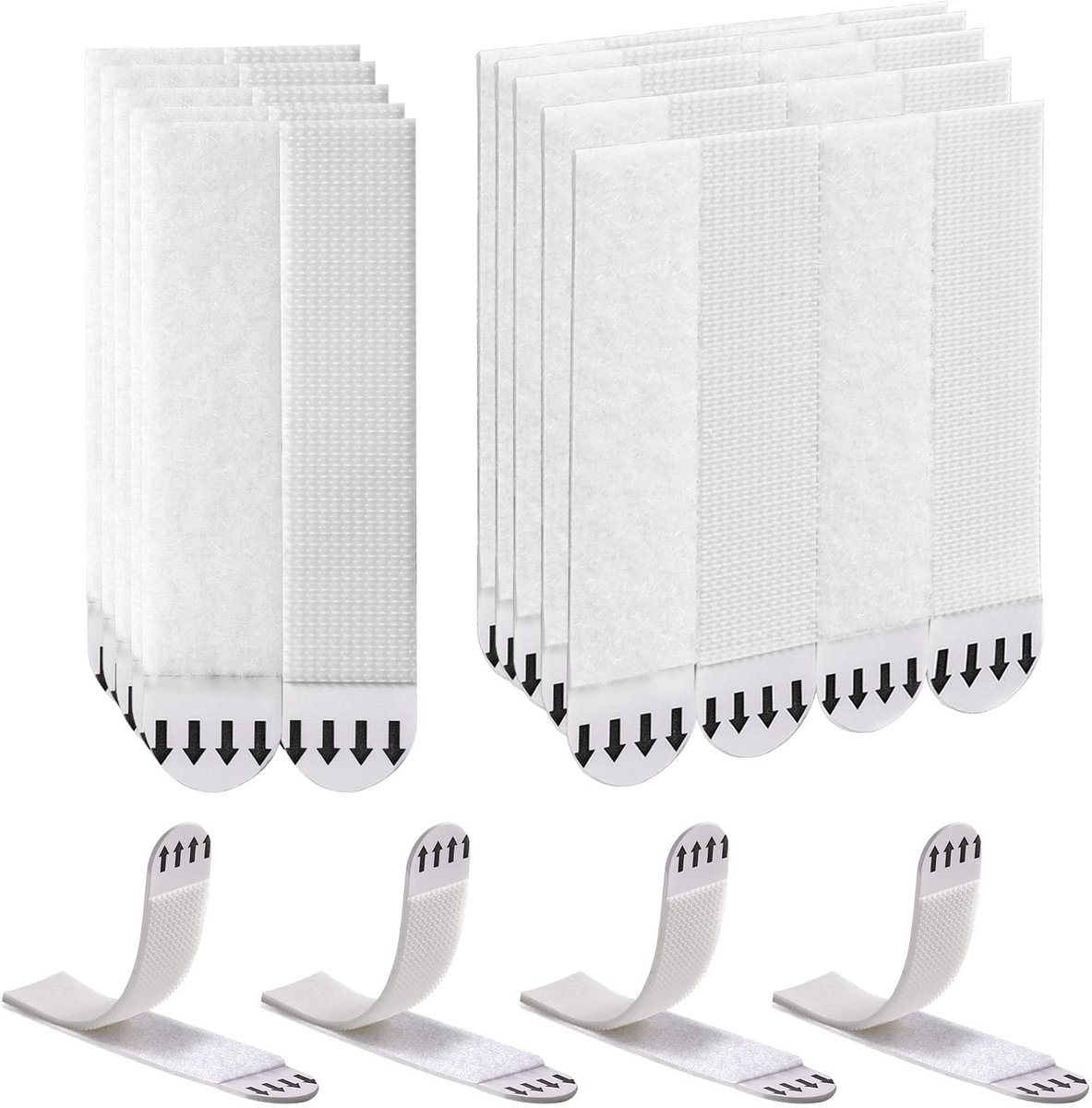 Dailygoods- Foto Ophangstrips Heavy Duty - 36 Paar/72 Strips - Zelfklevende Beugel - Schadevrije Wandbevestiging - Geschikt voor Foto's en Kunstwerken - Verwijderbare Lijmstrips - Wandhangers