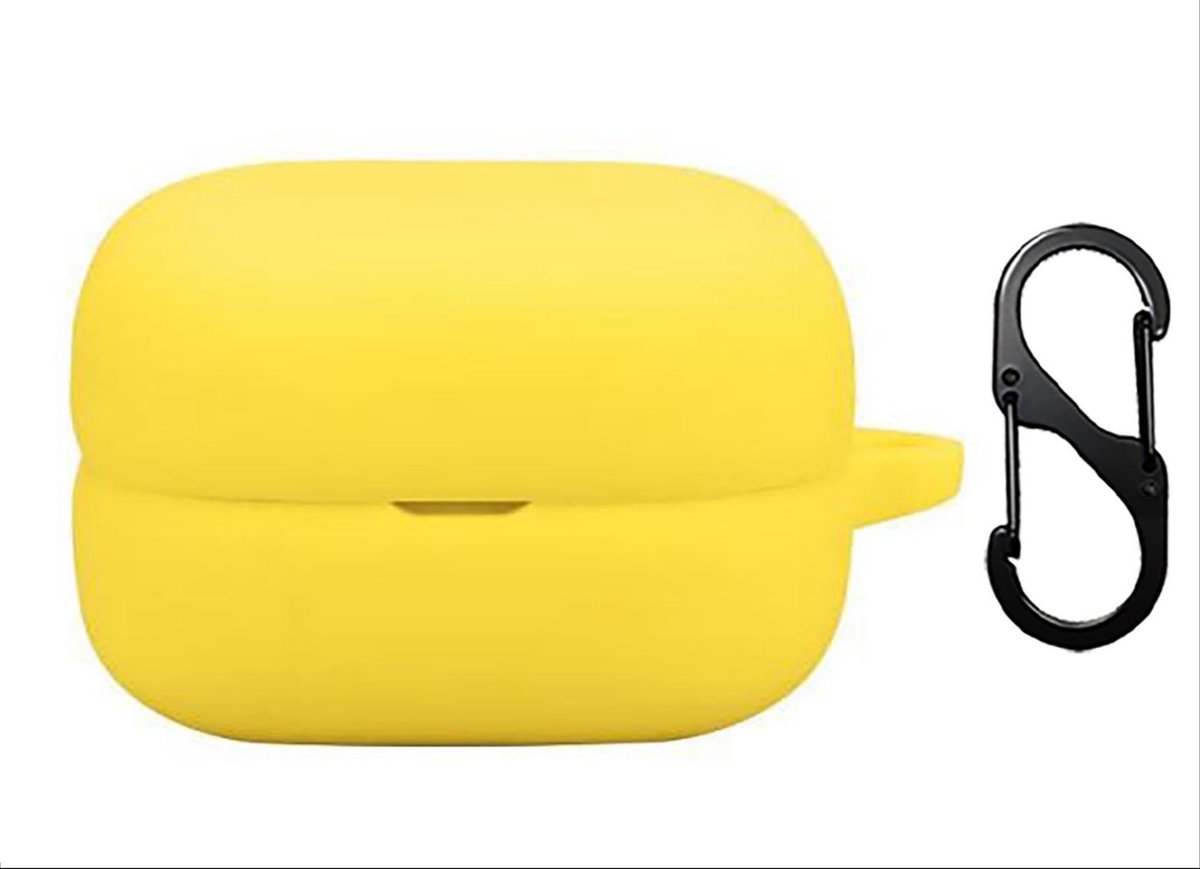 Dailygoods - Siliconen Hoes voor Compatibele Oordopjes, Ultradun en Krasbestendig - Geel
