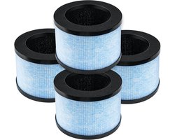 Dailygoods- HEPA-filter H13 - 4-pack - luchtreiniger vervangingsfilter - 360° filtratie - compatibel met AROEVE/Pomoron/CONOPU - 99,97% deeltjesverwijdering - Luchtfilter
