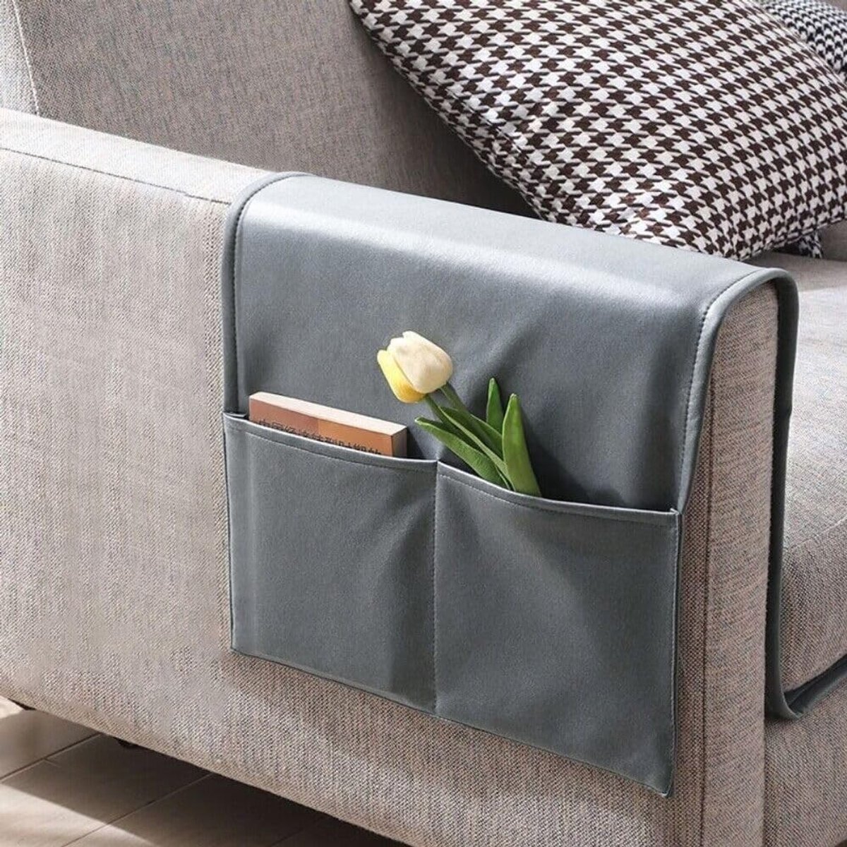 Dailygoods- Fauteuilbeschermer Waterdicht - Armleuningbeschermer - Stoelbeschermer - Bureaustoelhoes - 50 x 110 cm - Polyester Materiaal - Stoelhoes