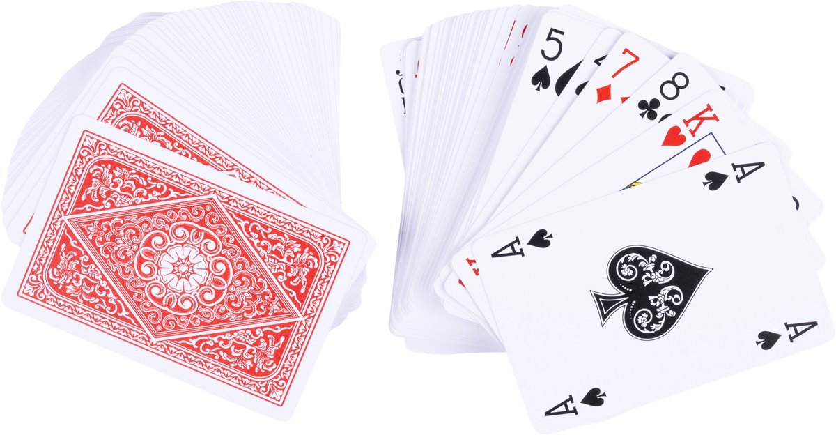 Longfield Speelkaarten 100% Plastic – 2 Sets in Kunststof Doosje – 4 Indexen – Duurzaam Kaartspel voor Gezelschapsspellen & Familiespel - Engelhart — afbeelding 5