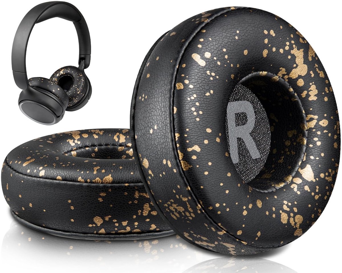 Dailygoods - SOULWIT Proteine Leren Vervangende Oorkussens voor Anker Soundcore H30i Draadloze On-Ear Hoofdtelefoons, Earpads Cushions met Geluidsisolerend Schuim