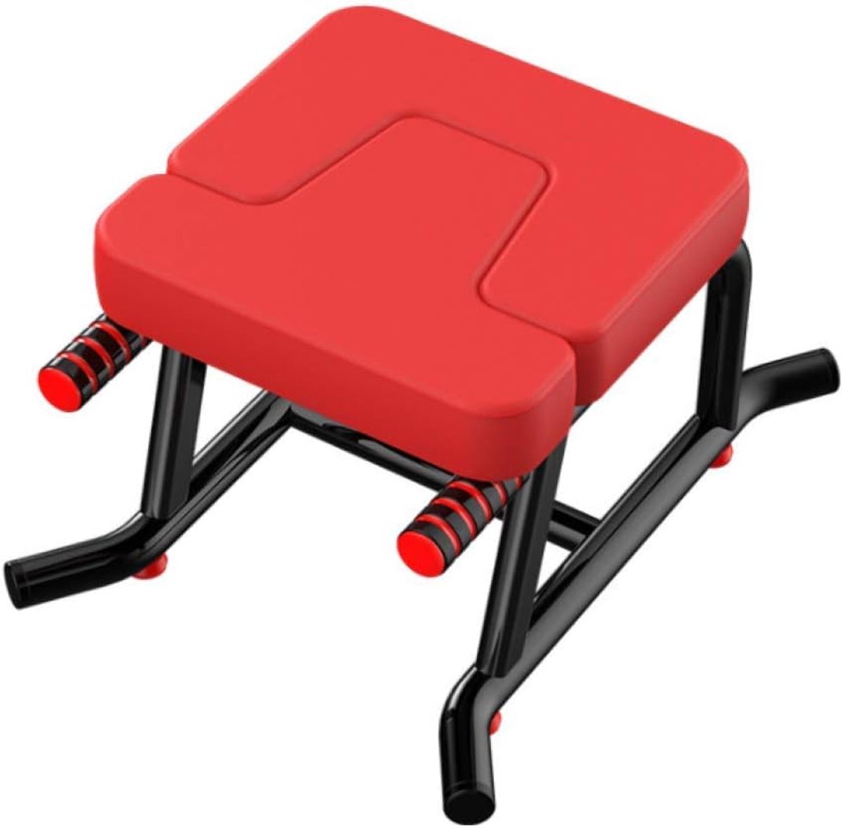 Yoga Omkeerbank - Omkeerstoel - Kracht Training - Dubbele Armsteunen - 200 kg Belasting - Rood