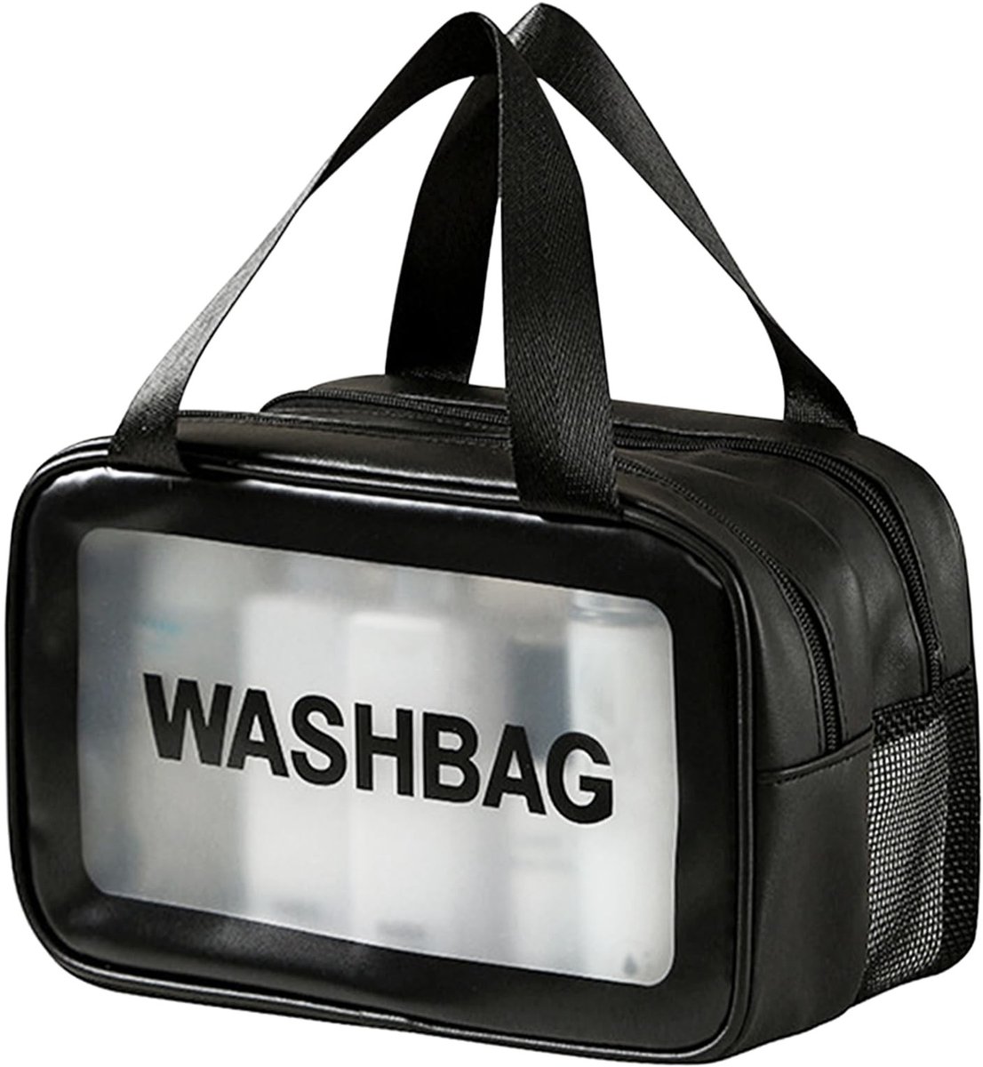 Dailygoods- Toilettas voor op reis - Transparante toilettas - Waterdicht - Ademend - 30 x 20 x 2 cm - Ideale opbergtas