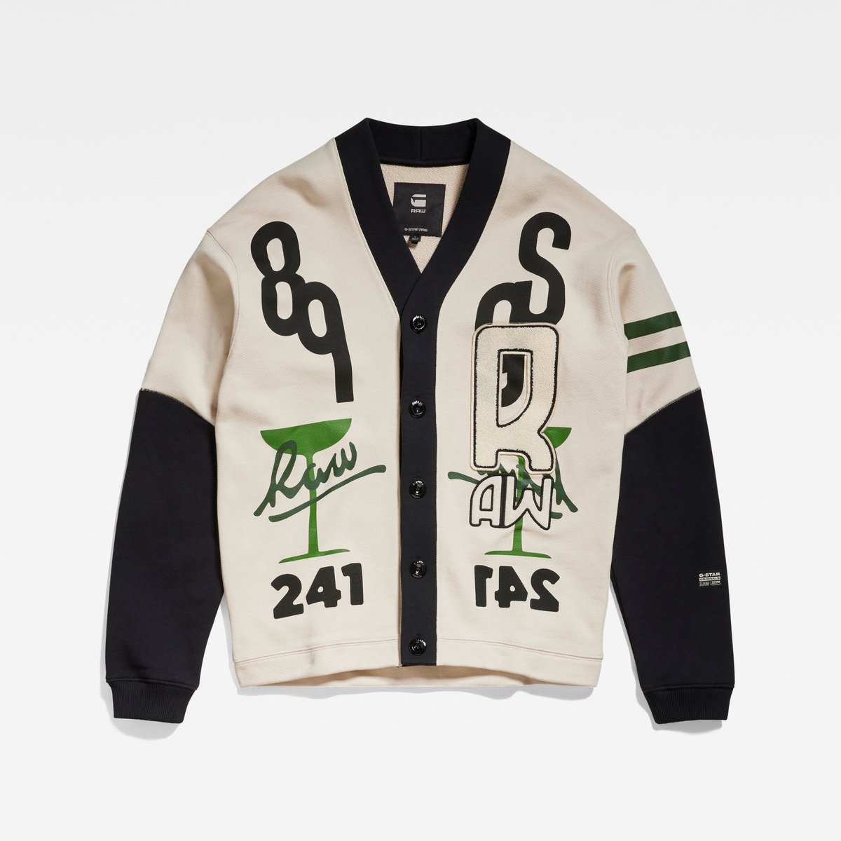 G-Star Holiday cardigan sw Heren Joggingbroeken Whitebait