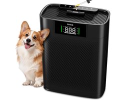 Luchtreiniger Grote Ruimtes 170m² – Wasbaar Filter – 3-in-1 HEPA – PM2.5 Sensor – Aromatherapie – Slaapstand 20dB – Stof – Pollen & Huisdierenhaar – Beige