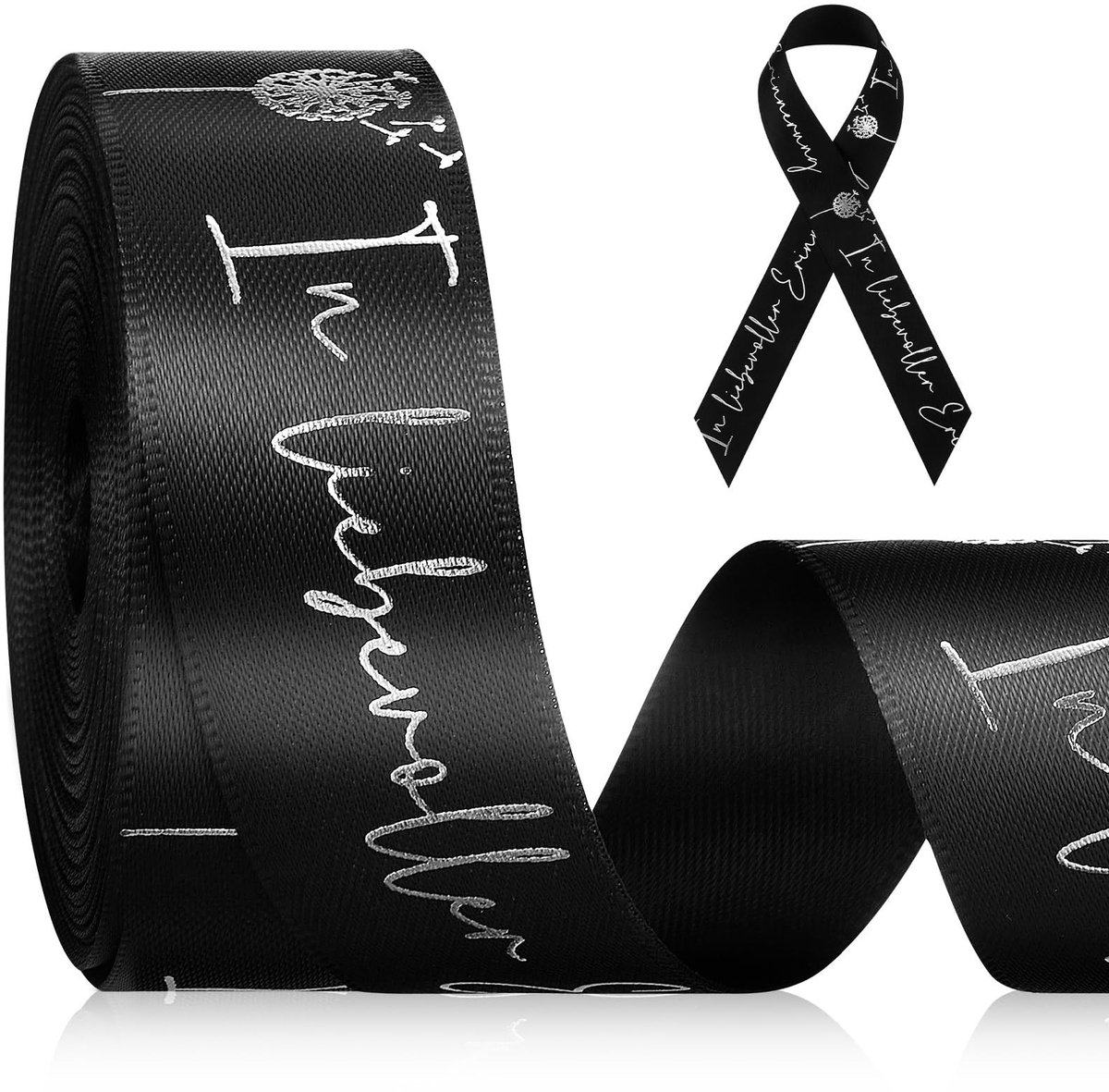 Dailygoods- Rouwband 20 mm x 9 m - Rouwlint - Herinneringslint