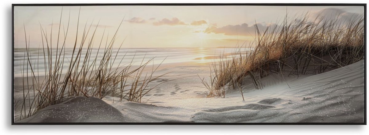 Schilderij On Canvas Beach Laquared With Frame -a 152×4×52 cm