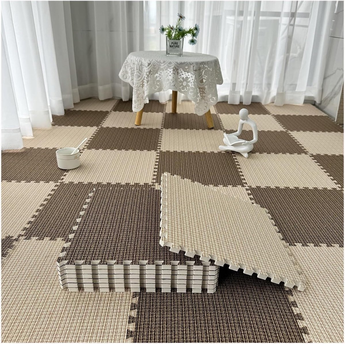 Tapijttegels Set - Vloermatten Schuim - Comfortabele Vloer - In elkaar grijpend Ontwerp -