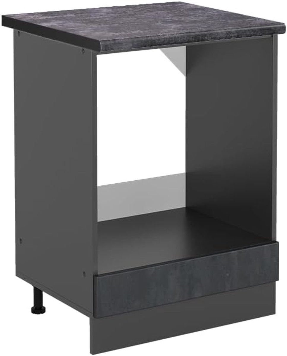 Keuken Omgouwkast - Ovenkast Inbouw - Keuken Inrichten - Modulair Systeem - 60 cm - Zwart 