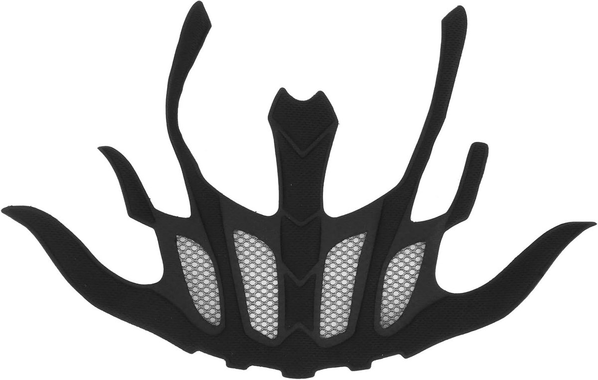 Fietshelm Schuimvoering - Vervangingspads Helmmatten - Helm Comfort Verbeteren - Met Insectennet - Universele Pasvorm - Zwart