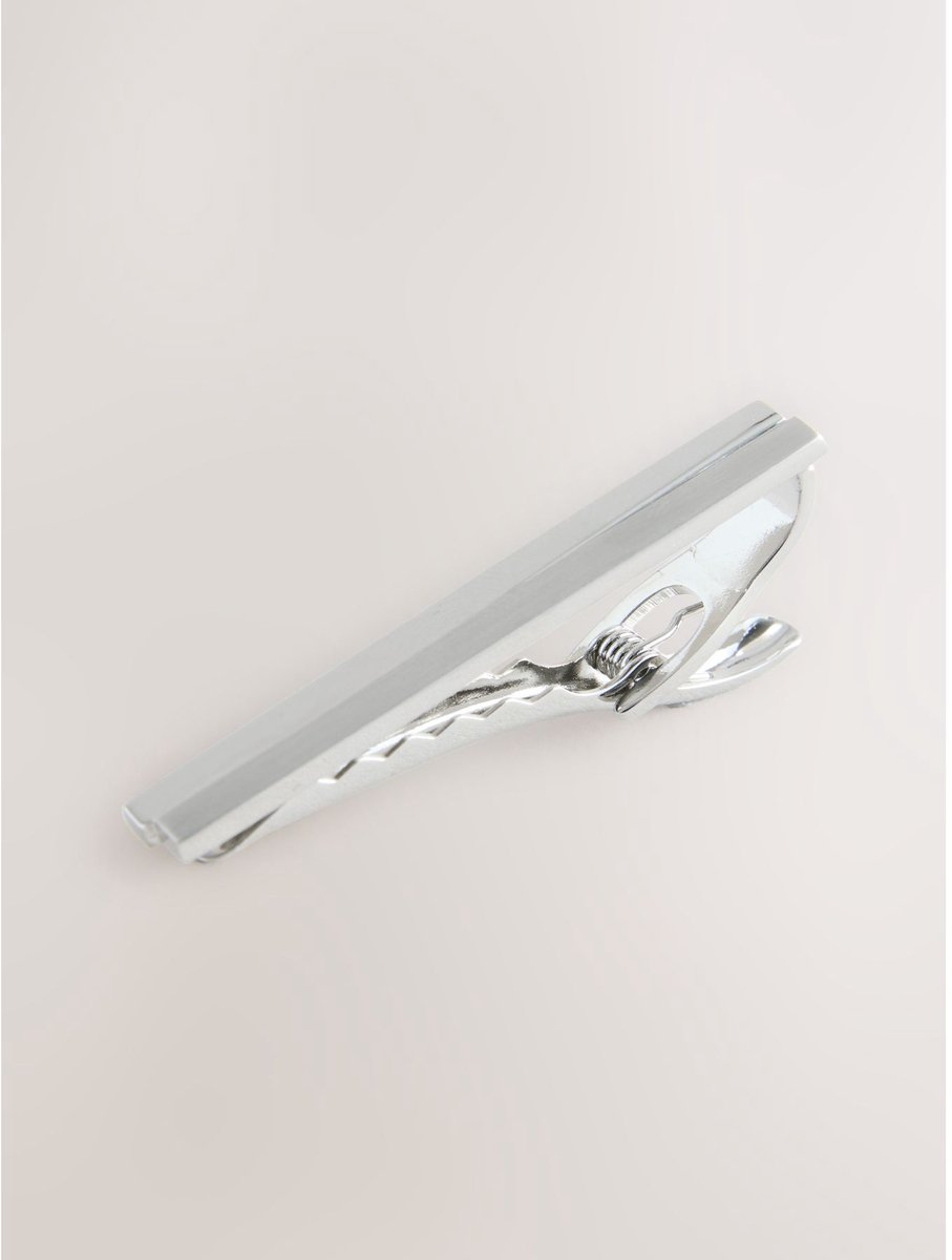 Next - Heren - Gelaagde dasspeld - Zilver