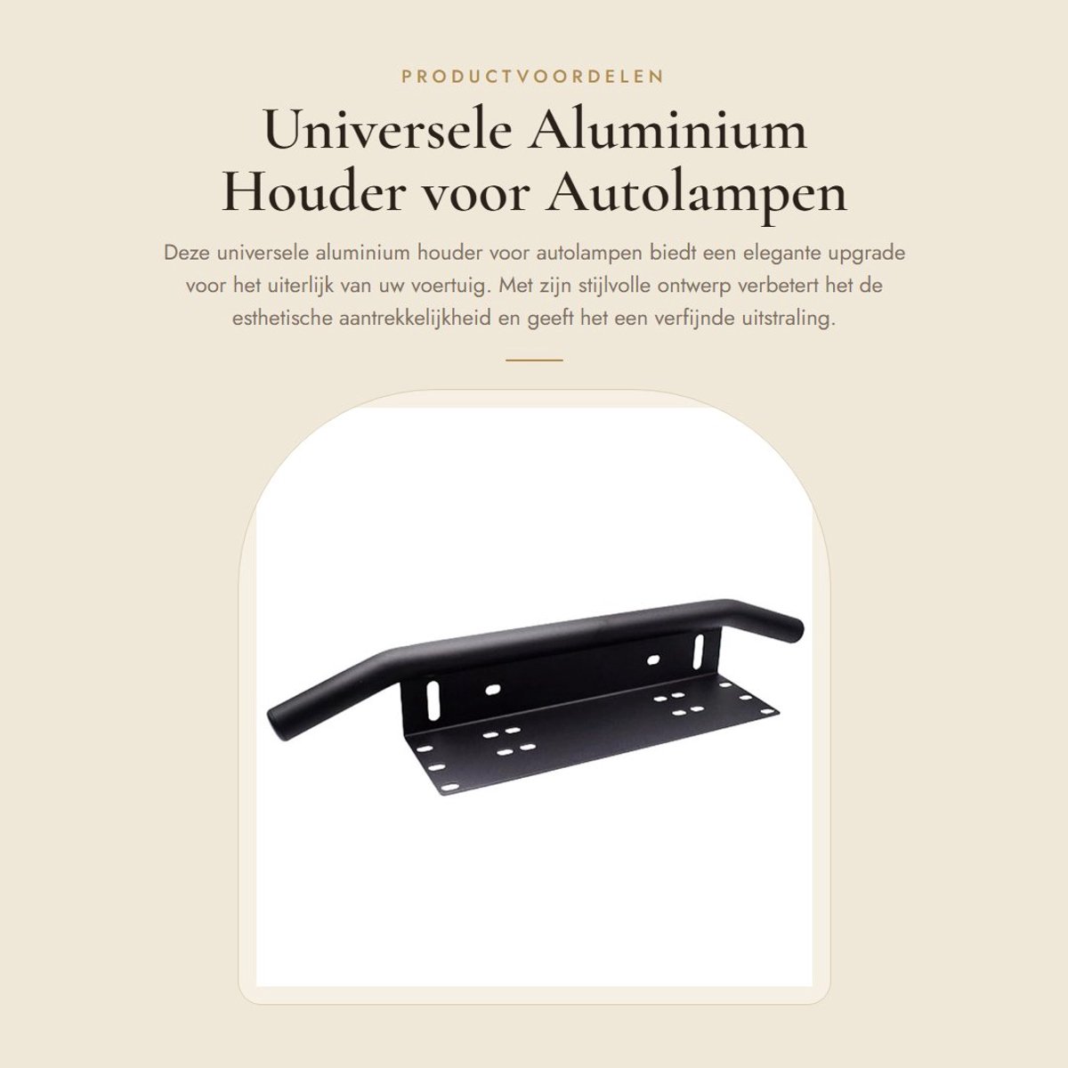 Dailygoods- Lampdeur Stijlvol Ontwerp - Houder voor LED Reflectoren - Universeel voor Autolampen - Eenvoudige Installatie - Stabiele Aluminiumlegering - Duurzame Prestaties - Lampbeugel
