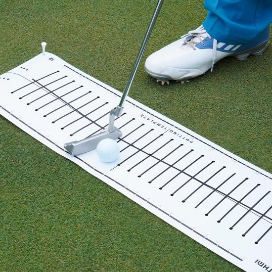 Dailygoods- Putting Mat - Indoor Golf Trainer - Doelinstelling met Gaten - Club Face Feedback - Traject Feedback - Verbeter Nauwkeurigheid van Dailygoods — afbeelding 3