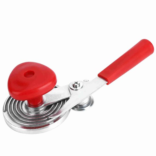 Dailygoods- Blikjesafdichtingsmachine Handmatig - Potafdichter - Krimpnaadapparaat - Lange Steel - Duurzaam - Vaatwasmachinebestendig - Pottenafsluiter van Dailygoods — afbeelding 5