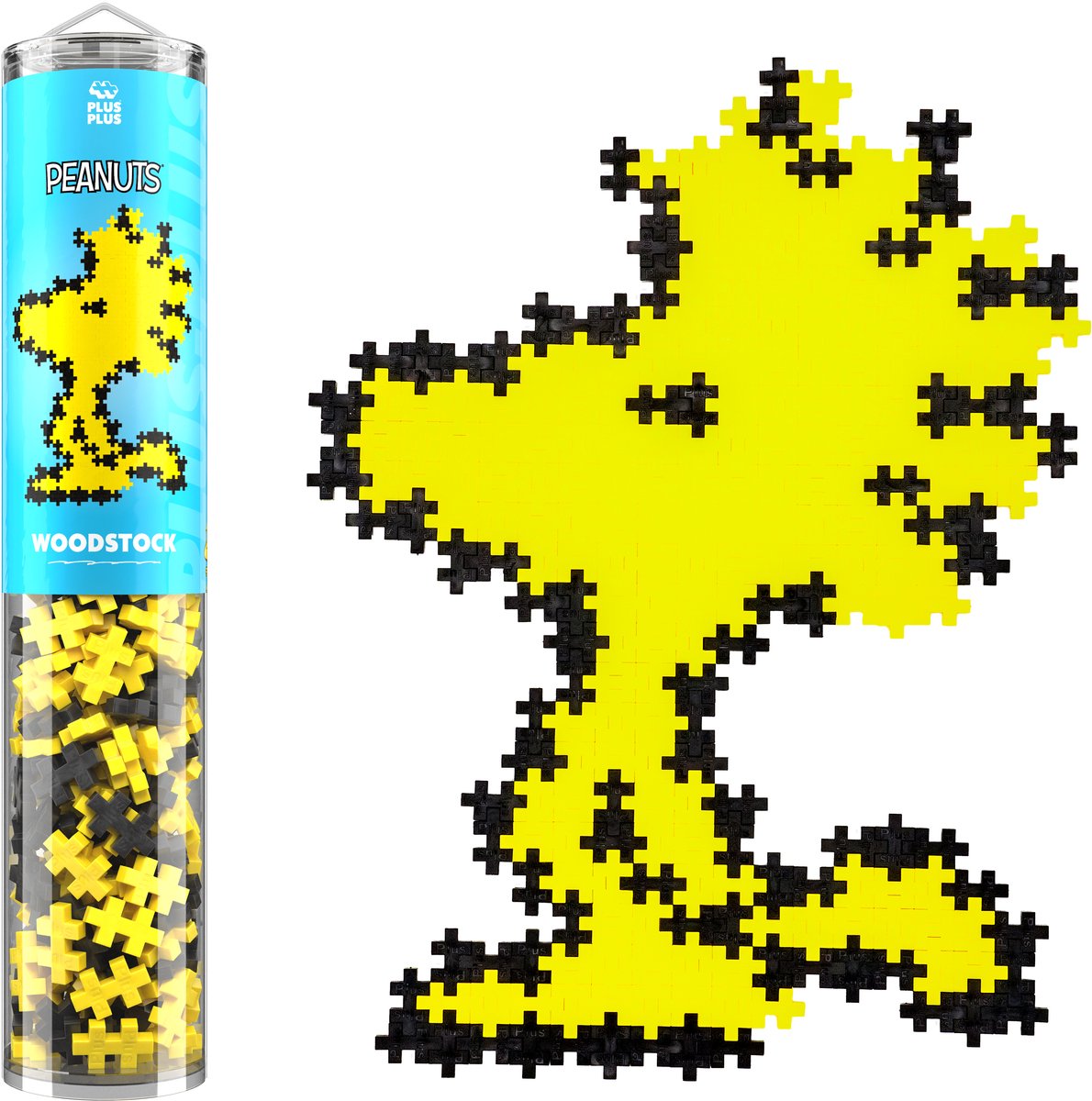 Plus-Plus Puzzle by Number Woodstock Snoopy Peanuts 275 stukjes - 4422 - Puzzel en Bouwspeelgoed in één - 3D puzzel vanaf 5 jaar