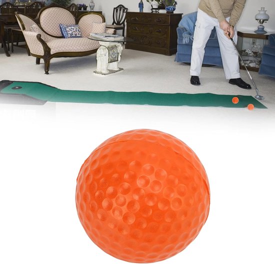 Foam Golf Ballen - Oefenballen Zacht - Indoor Training - Zachte PU Materiaal - 42.5 mm - Oranje — afbeelding 4