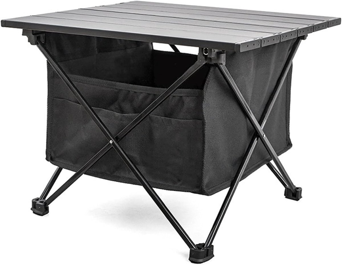 Klaptafel Outdoor - Campingtafel Strandtafel - Picknicken en kamperen - Lichtgewicht aluminium constructie - 40 x 34 x 32 cm