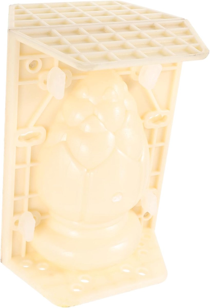 Betonmal Romeinse Zuil - Decoratie Mal - Tuin Decoreren - Duurzaam Plastic - 21x15x14 cm - Beige