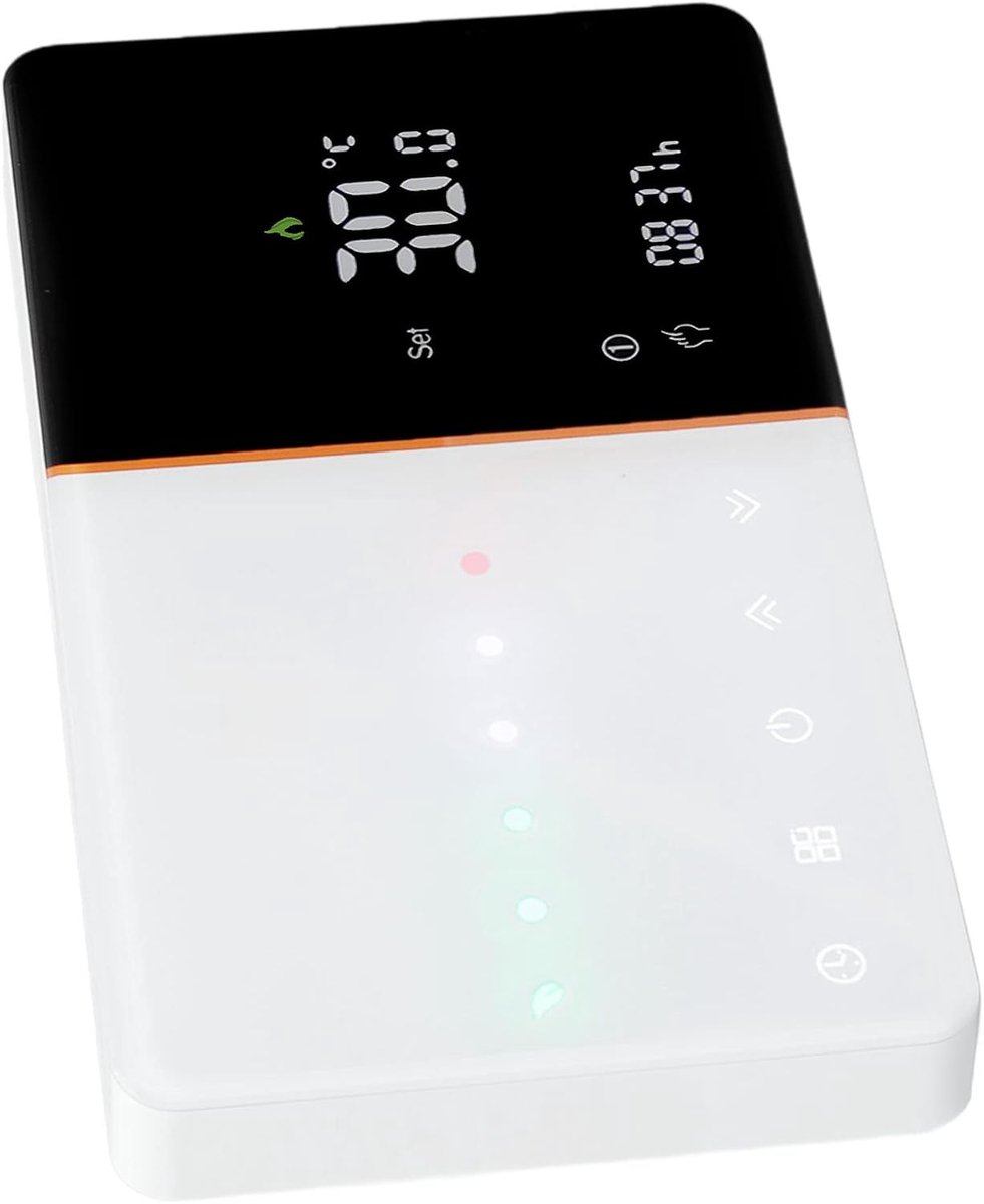 Slimme Thermostaat - Programmeerbaar Display - Energie Besparen - Automatische Monitoring - AC 95-240V - Wit