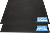 Bodo® 2 x Anti Trillingsmat Wasmachine en droger - 60x60x2cm