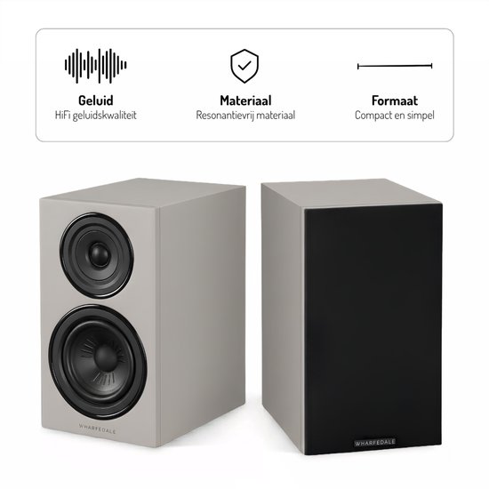 Wharfedale Diamond 12.2i Boekenplank Speaker - Volledig Geluid - 2-weg - 150mm Driver - 40Hz-20kHz - Passieve Speaker - Grijs van Wharfedale — afbeelding 2