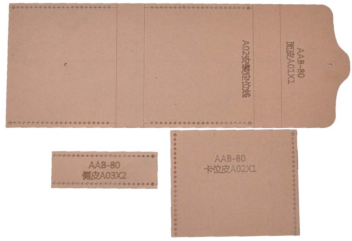 Dailygoods- Portemonnee Acryl Sjabloon - Transparant - 1:1 Verhouding - Sterke Weerbestendigheid - Lange Levensduur - Afmetingen 11,5 x 9,5 x 2 cm - Portefeuille
