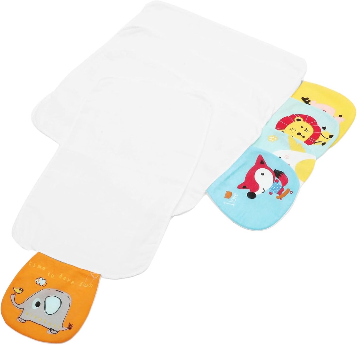 Babyhanddoeken Katoen - Kinderbadhanddoeken Spuugdoekjes - Zweet Absorberen - Snelle Droging - 42x24cm - Diverse Kleuren