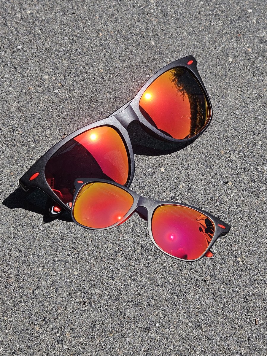 Jendi Trendy WK2026 Oranje Zonnebril - Zwart - Rode Pootjes - Festival - Festivalbril - Evenement- Zon - Polarised - Gepolariseerd - Vintage - Oranje Glazen - Mannen en Vrouwen - Vierkant Frame -Festivalbril - Feestbril - Concertbril -