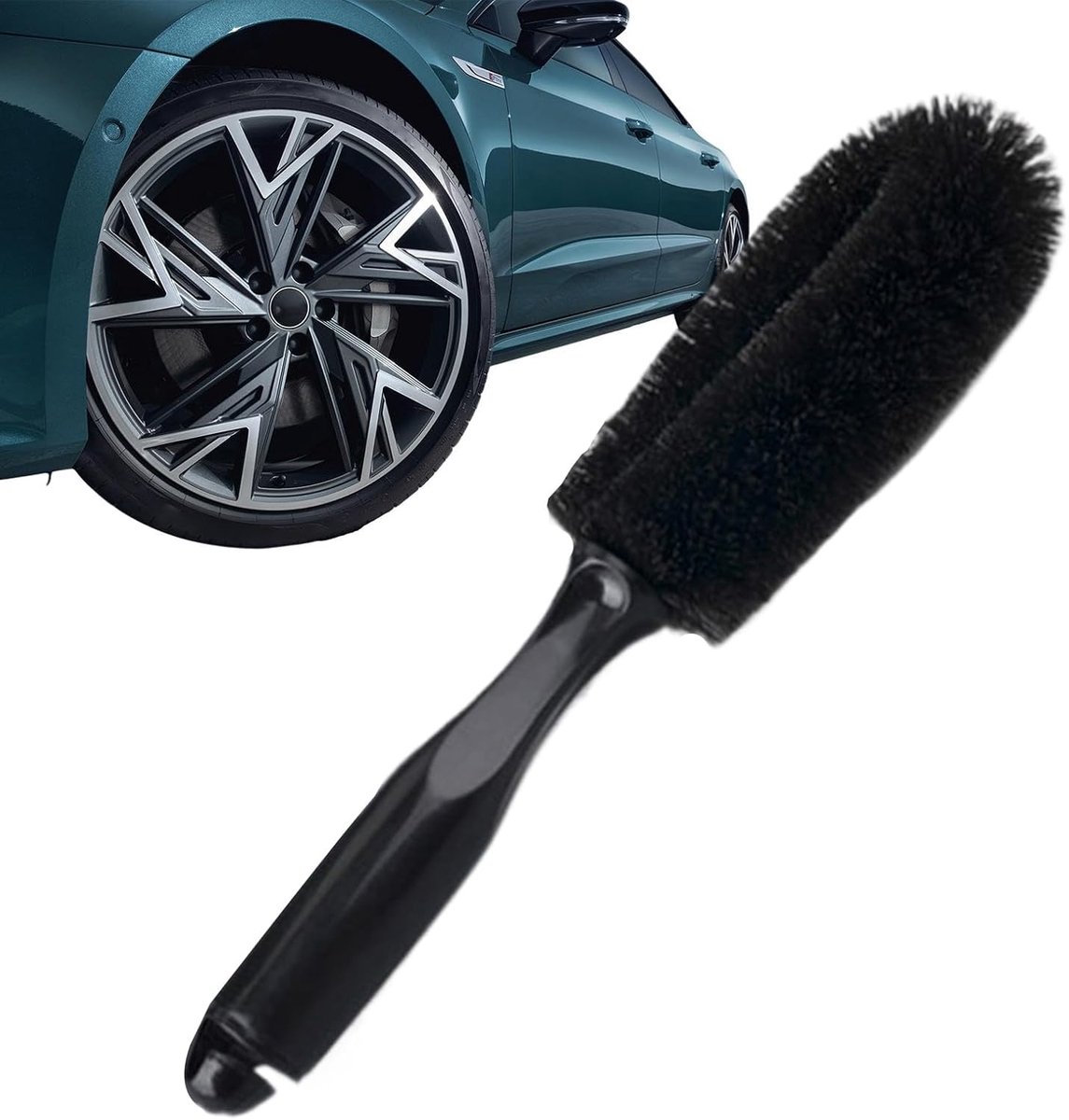 Velgenborstel Auto - Velg Reiniger - Auto Wassen - Ergonomische Grip - 27 cm - Zwart