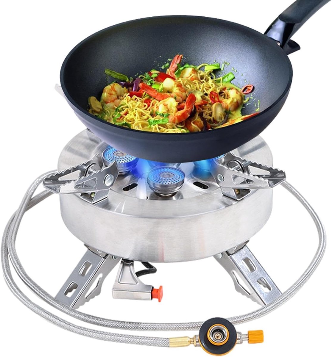 Opvouwbare Camping Oven - Draagbare Kooktoestel - Outdoor Koken - Hoge Warmteproductie - 242L x 211B x 136H cm - Metaal
