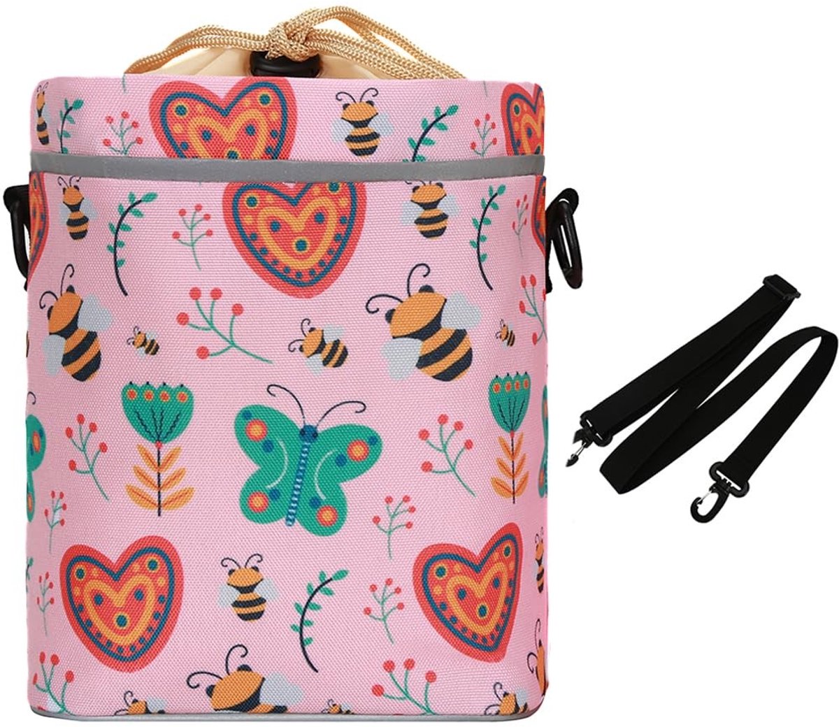 Dailygoods- Stuurtas Afneembaar met Schouderriem - Fietstas voor Kinderen - Opbergtas met Koord - Verhoogde Stabiliteit - Geschikt voor Kinderfiets - Fietsmand