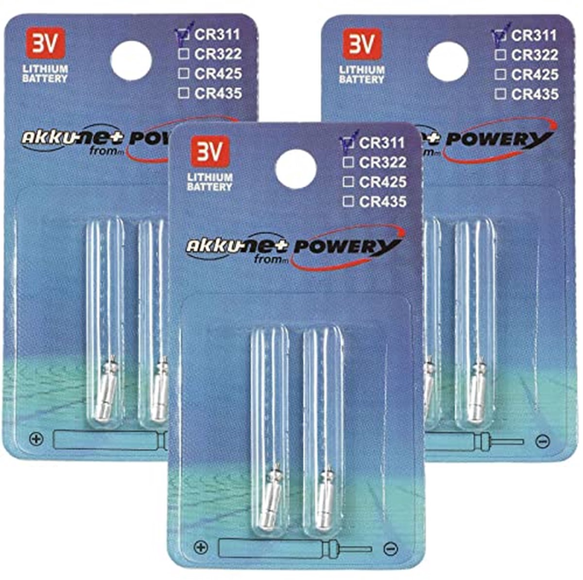 Staafbatterij Pen Batterij - Kleine Batterij - Vis Accessoires - Lithium Technologie - 3V 6 Stuks - Zilver