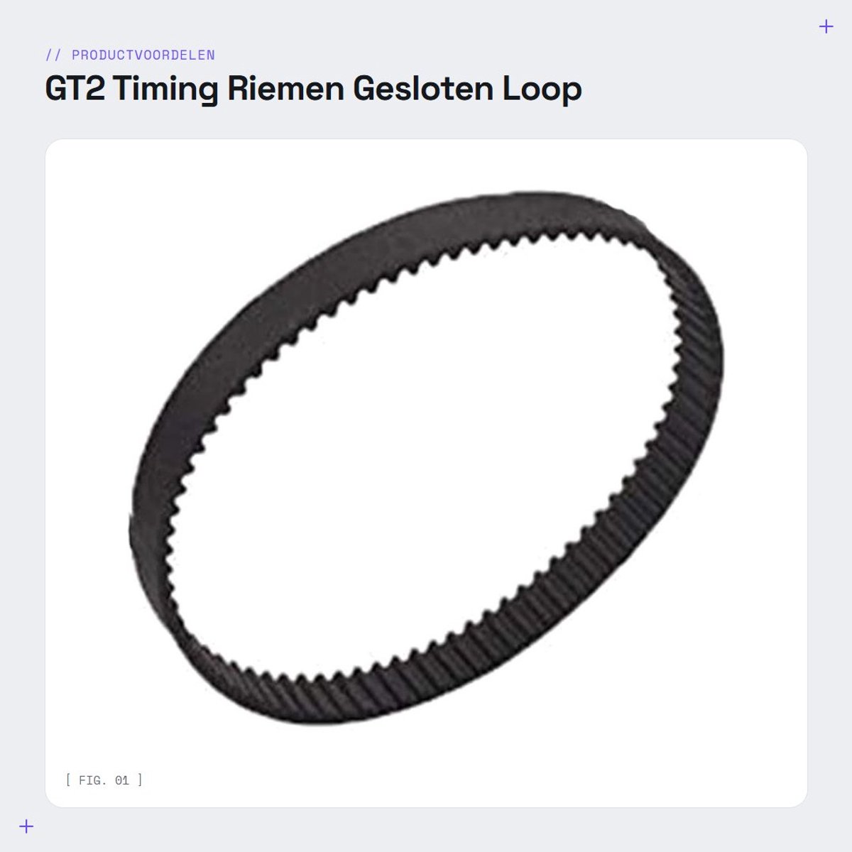 Dailygoods- Timing Riem Gesloten Lus - 6mm Breedte - Rubber - Synchrone Riem - Voor Katrol - Geschikt voor 3D-printer - Distributieriem