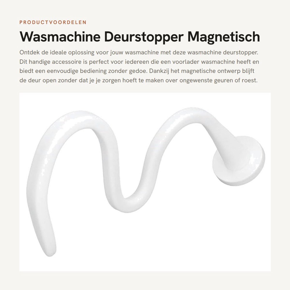 Dailygoods- Wasmachine Deurstopper Magnetisch - Deurbuffer - Deurvastzetter - Verstelbaar - Roestvrij Staal - Eenvoudige Bediening