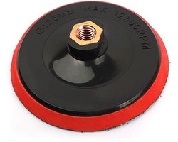 Dailygoods- Backing Pad 125mm - Polijstpad Steunplaat - Universeel - Voor Haakse Slijper - Max Snelheid 12000 obr/min - Duurzaam in Gebruik