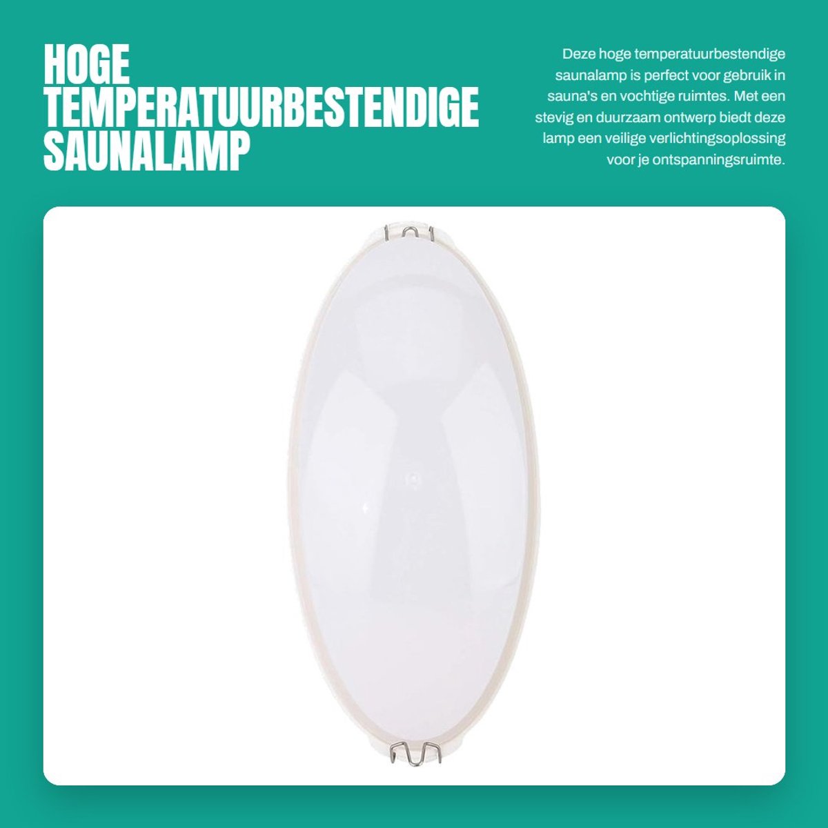 Dailygoods- Saunalamp Hittebestendig - Waterdicht - Explosiebestendig